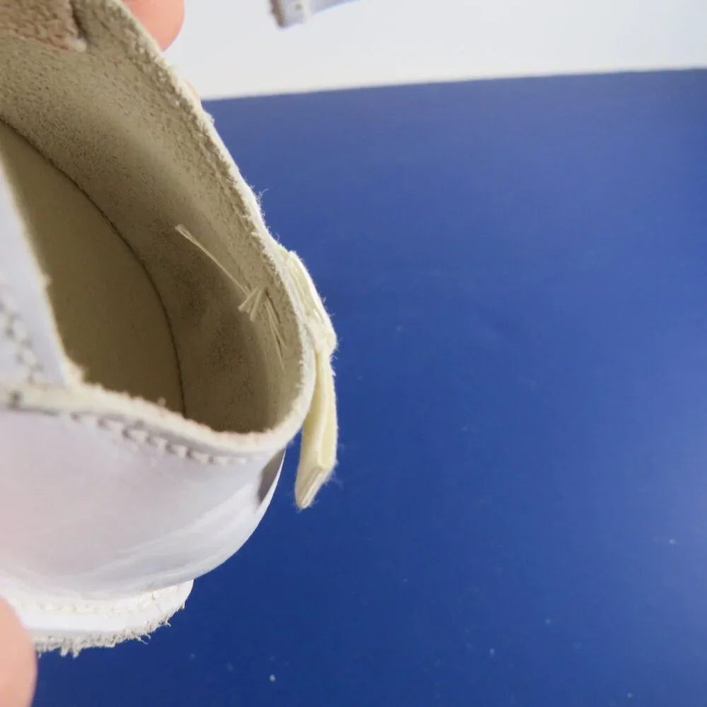 Baby Vintage White Leather Baby Shoes Scott's Shoes size 28W with original box